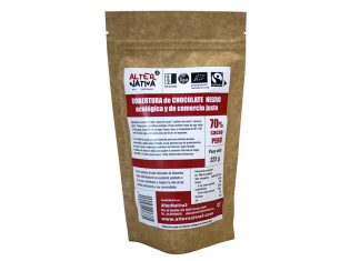 Cobertura de Chocolate Negro 70% Cacao, de AlterNativa3