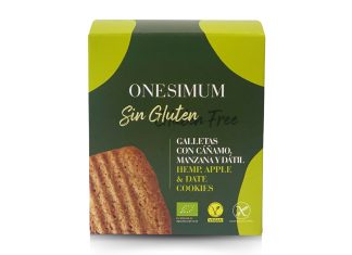Galletas sin Gluten de Cáñamo, Manzana y Dátil, de Onesimum
