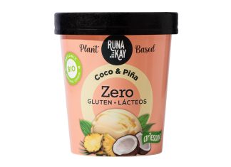 Helado Vegano de Coco y Piña sin Gluten, de Runakay
