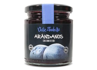 Mermelada Bio Sin Azúcar de Arándanos con Zumo de Uva, 100% Fruta, de Valle del Taibilla