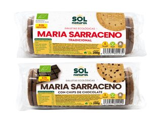 Nuevas galletas María de trigo sarraceno sin gluten, de Sol Natural