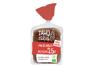Pan de molde proteína 25gr masa madre bio, de Taho Cereal