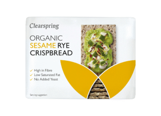 Pan Crujiente de Centeno y Sésamo, de Clearspring