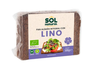 Pan de centeno con semillas de lino, de Sol Natural