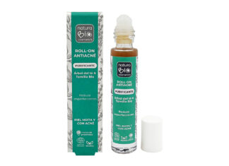 Roll-on antiacné purificante de árbol del té & tomillo, de NaturaBIO Cosmetics
