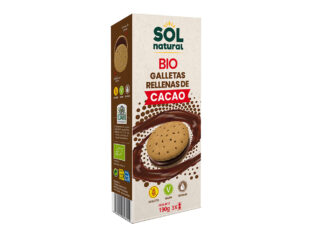 Galletas Rellenas de Crema de Cacao, de Sol Natural