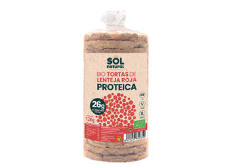 Tortas proteicas de lenteja roja, de Sol Natural