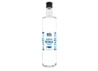 Agua de mar en botella de vidrio, de Sol Natural
