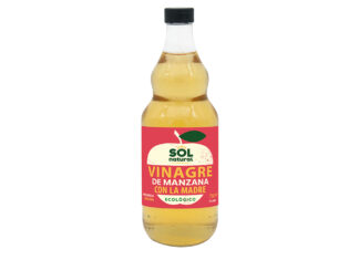 Vinagre de manzana ecológico sin filtrar, con la madre, de Sol Natural