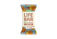 Barrita de proteína de avena Salted Caramel Crisp, de Lifefood