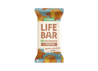 Barrita de proteína de avena Salted Caramel Crisp, de Lifefood